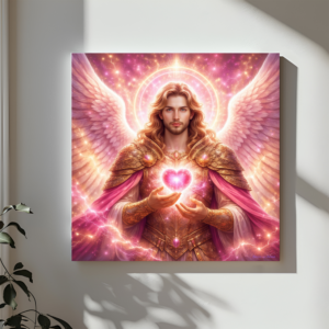 🩷 Arcángel Chamuel | Lienzo del Amor Divino y la Paz Interior