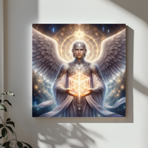 💛 Arcángel Metatrón | Lienzo de Sabiduría Divina y Geometría Sagrada