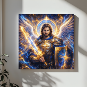 🛡️ Arcángel Miguel | Lienzo de Protección y Luz Divina