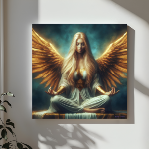 🤍 Arcangelina | Lienzo de Luz, Serenidad y Elevación Espiritual